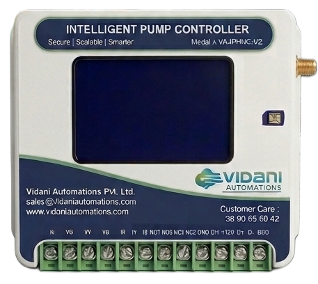 Pump Health Monitor & Controller with 4G - For Single phase motor starter